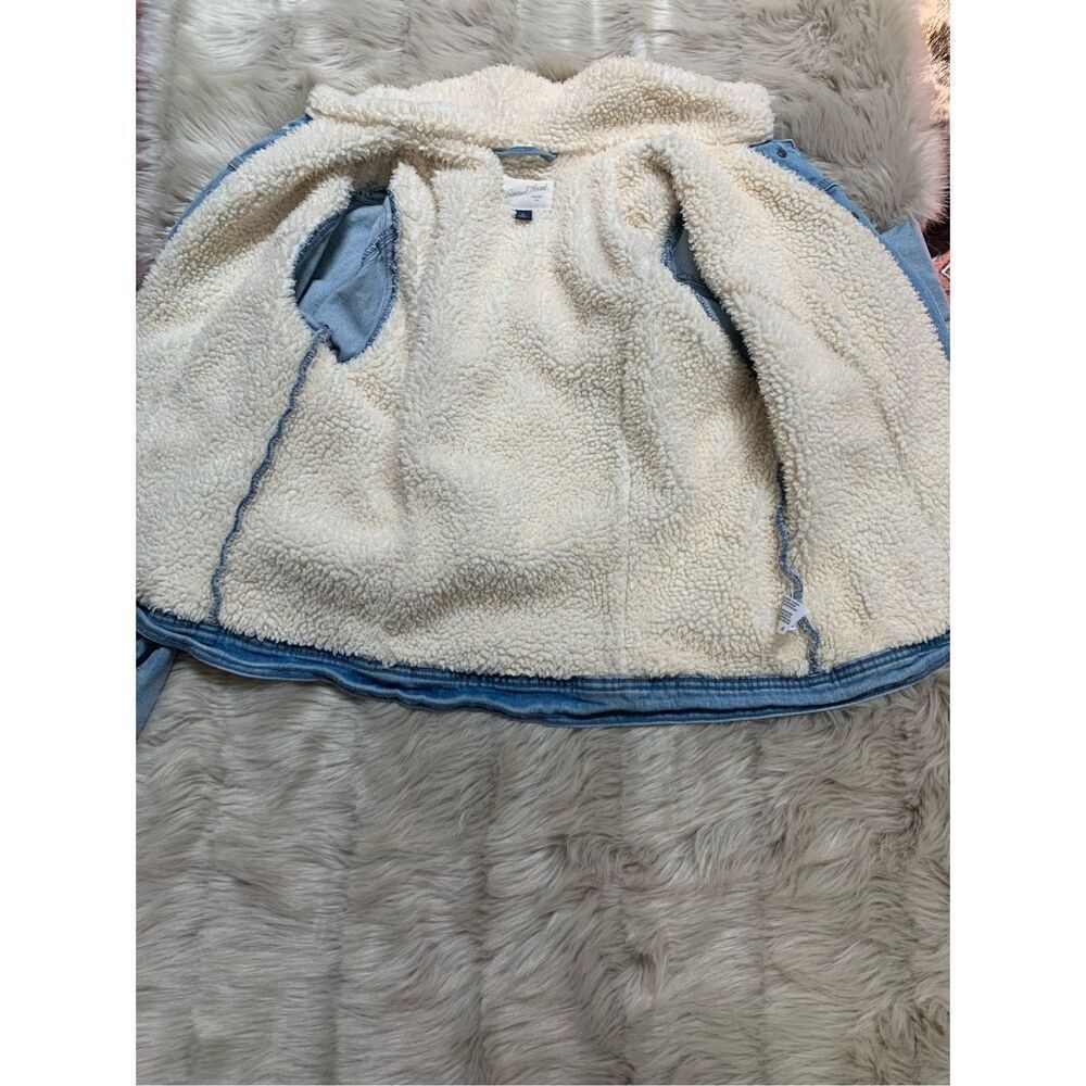 Universal Thread Denim Sherpa Trucker Jacket Medium - Picture 6 of 8